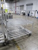 aluminum cooler rack, on casters
