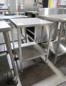stainless table w/ undershelf