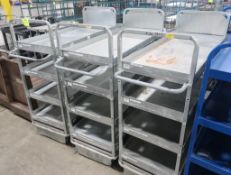 4-tier stocking carts
