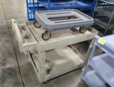 plastic stocking cart w/ dolly