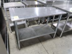 stainless table w/ undershelf