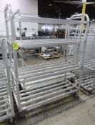 aluminum cooler rack, on casters