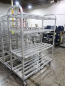 aluminum cooler rack, on casters