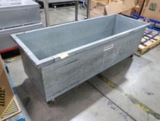galvanized trough