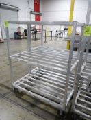 aluminum cooler rack, on casters