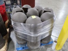 pallet of torpedo trash cans