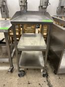 18IN X 30IN X 42IN STAINLESS STEEL TABLE W/ STORAGE