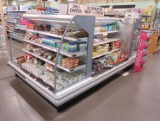 Arneg refrigerated shop-around merchandiser, ~148