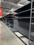 84FT OF LOZIER WALL SHELVING