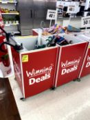 PORTABLE DISPLAY BIN (CONTENTS NOT INCLUDED)