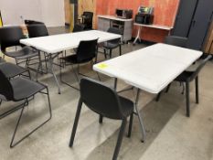 6FT PLASTIC FOLDING TABLES
