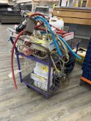 6 WHEEL PRODUCE CART WITH ECO LAB SANITIZING EQUIPMENT