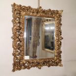 ♢ Gilded wood mirror Italy, 20th century