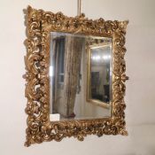 ♢ Gilded wood mirror Italy, 20th century