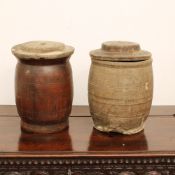Two wooden containers XIX-XX century.