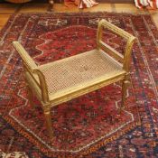 Golden wooden bench Italy, 20th century