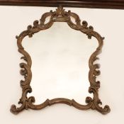 ♢ Lacquered wood mirror Italy, 20th century