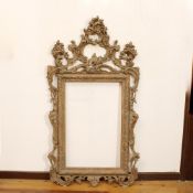 ♢ Lacquered wood mirror Italy, 20th century