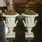 ♢ Pair of double-handled vases Italy, 20th century