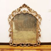 ♢ Silver wood mirror Italy, 20th century