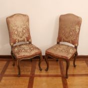 Four walnut chairs Italy, XIX-XX sec.