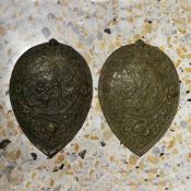 Two chiselled bronze friezes Italy, 19th century