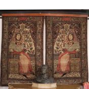 Pair of oriental carpets 19th - 20th century