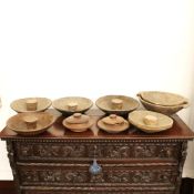 Nine wooden containers XIX-XX century
