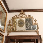 ♢ Silver wood mirror Italy, 20th century