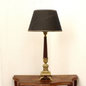 Bronze and marble table lamp France, 20th century,