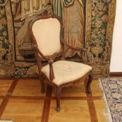 Walnut armchair Italy, XVIII century.