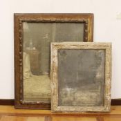 Two mirrors in lacquered wooden Italy, 20th century
