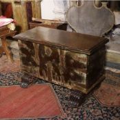 Walnut chest Italy, 17th-18th century.