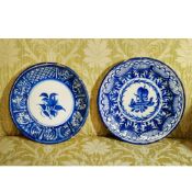 Two majolica plates Italy, 19th century