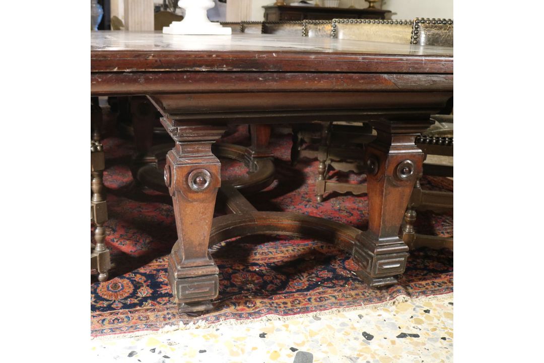 Walnut refectory table Italy, 19th-20th century - Bild 2 aus 2