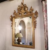 ♢ Gilded wood mirror Italy, 20th century