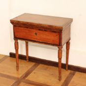 Mahogany and rosewood work table Italy, 19th century