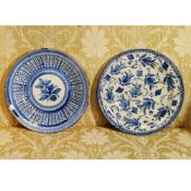 Two majolica plates Italy, 19th century