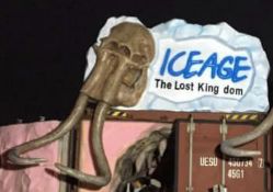 Ice Age The Lost Kingdom Door Head , Length 2.4m, Width 1.2m, Gross Weight 90kg. Constructed from
