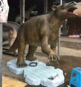 Animatronic Giant Ground Sloth, Dimensions Approx. Height 2.3m, Length 2.2m, Gross Weight 186.5kg.