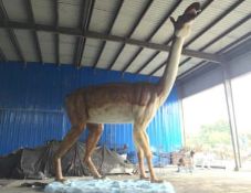 Animatronic Long-Necked Camel, Dimensions Approx. Height 7m, Length 7.5m, Gross Weight 1187kg.