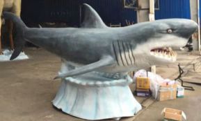 Animatronic Megalodon, Dimensions Approx. Height 2.3m, Length 4.m, Gross Weight 275kg. Constructed