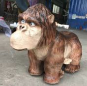 Ride-On Giant Ape, Approx. Height 0.5m, Approx. Length 1.6m, Gross Weight 38kg. Constructed from