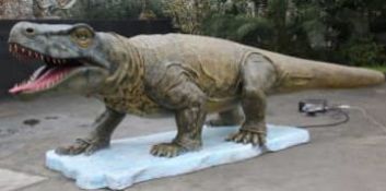Animatronic Megalania, Approx. Height 1.5m, Dimensions Approx. Length 7m, Gross Weight 363kg.