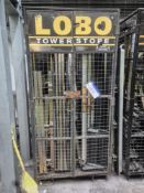 Lobo Tower Store Scaffolding Access Equipment, in steel cage (located in warehouse) auction 23.7.