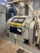 Buhler MDDB 800 x 250mm FOUR ROLLER FLOUR MILL, serial no. 1008120, with electric motor drive and