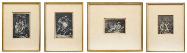 Kobell, Ferdinand: Four small peasant scenes