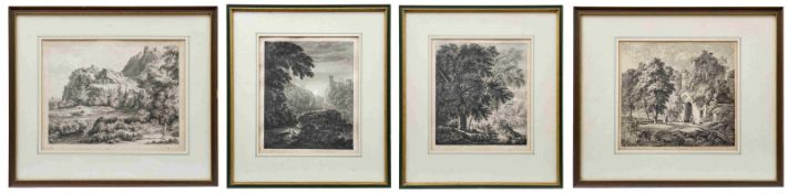 The Kobell family of artists: Four landscapes