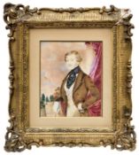 Portrait of an elegant gentleman on a terrace