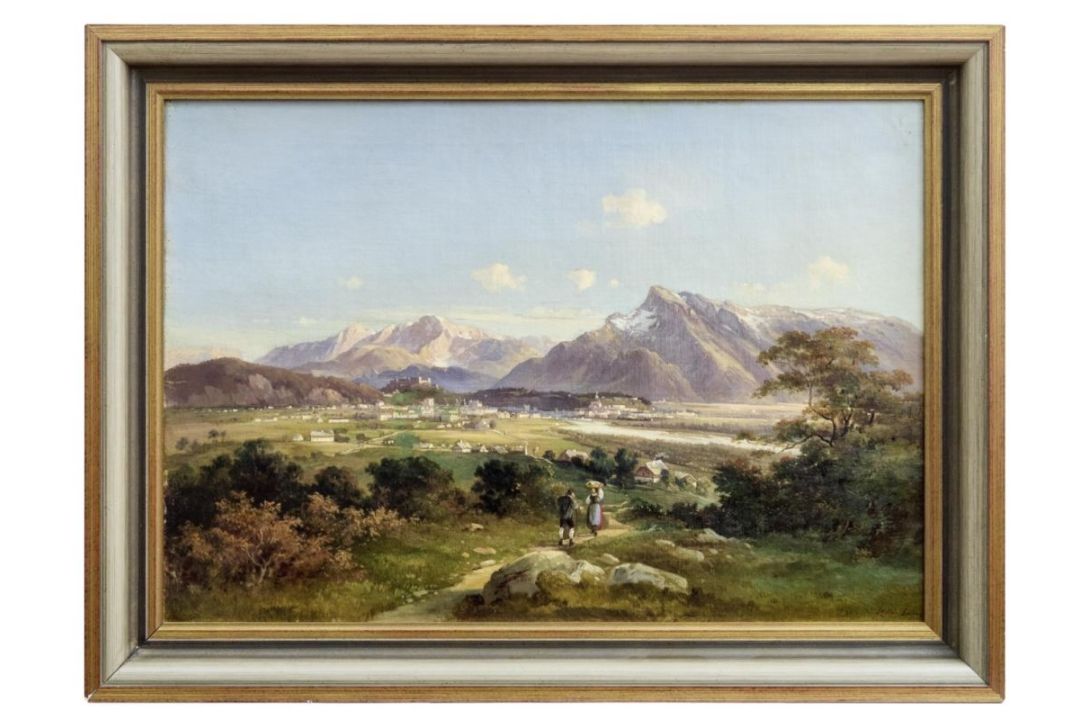 Zeller, Friedrich: Blick von Maria Plain auf Salzburg